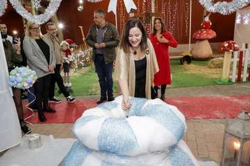  La Casa de la Navidad de Telde ultima los detalles para abrir sus puertas a las familias este lunes/TA.  